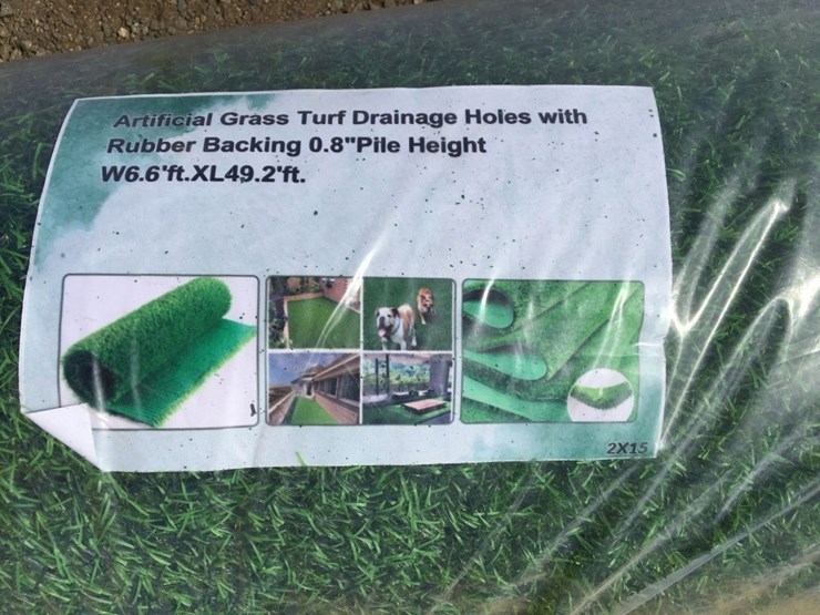 6.6ft-x-49.2ft-roll-of-unused-artificial-turf,-image-3