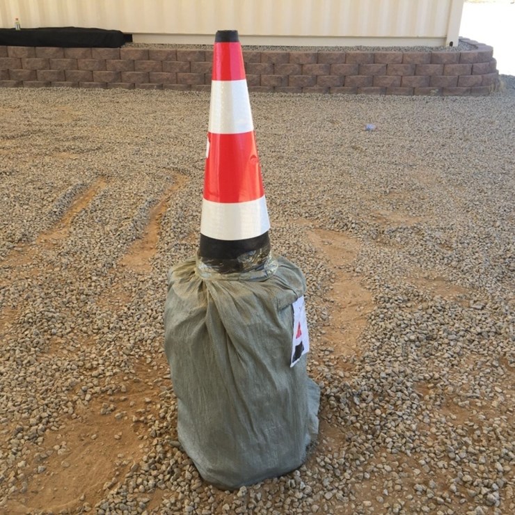 (20) Unused Florescent Safety Traffic Cones.