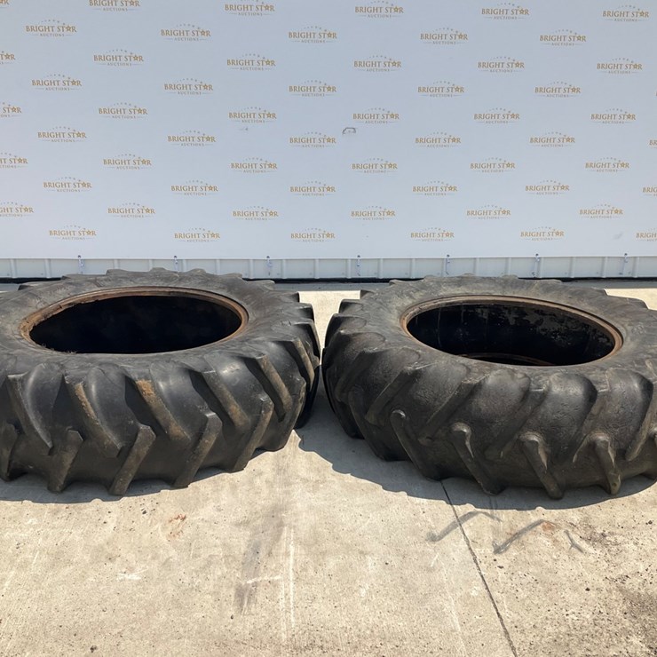 #5559 • (2) CO-OP 18.4-34 Agricultural Tractor Tires