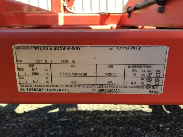 2012-myers-&-sons-hi-way-gb4001-arrow-board,-image-8