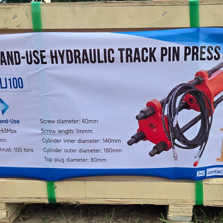 #2087 • Hand Use Hydraulic Track Pin Press Machine