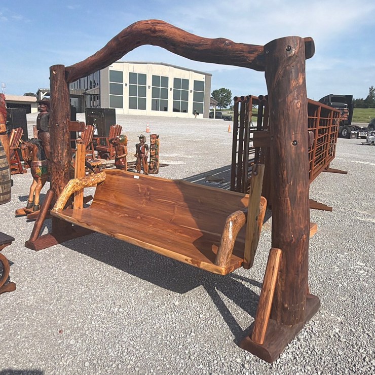 #84 • TEAKWOOD SWING WITH WOODEN FRAME