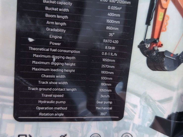 zjg-mini-excavator-zj-12-(red)-non--running-please-inspect-before-bidding-image-7