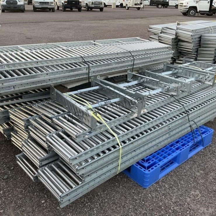 (2) PALLETS OF 12IN X 8FT ROLLER CONVEYORS