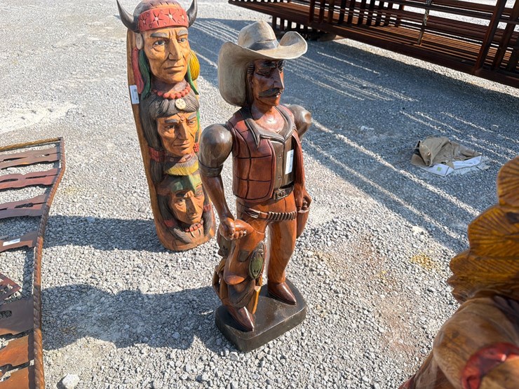 #64-•-small-teakwood-cowboy-statue-image-2