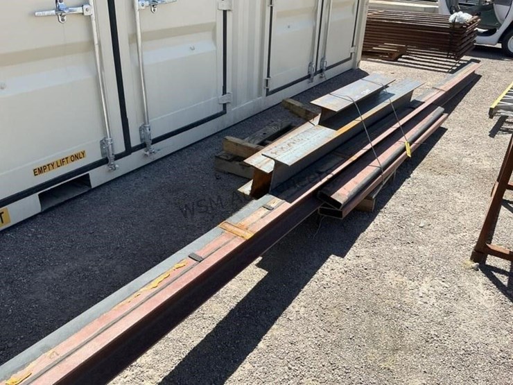 pallet-of-asst-steel-beams-&-tubing-image-1