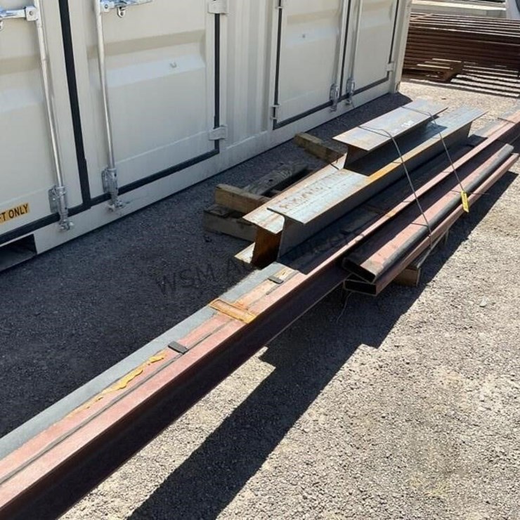 PALLET OF ASST STEEL BEAMS & TUBING