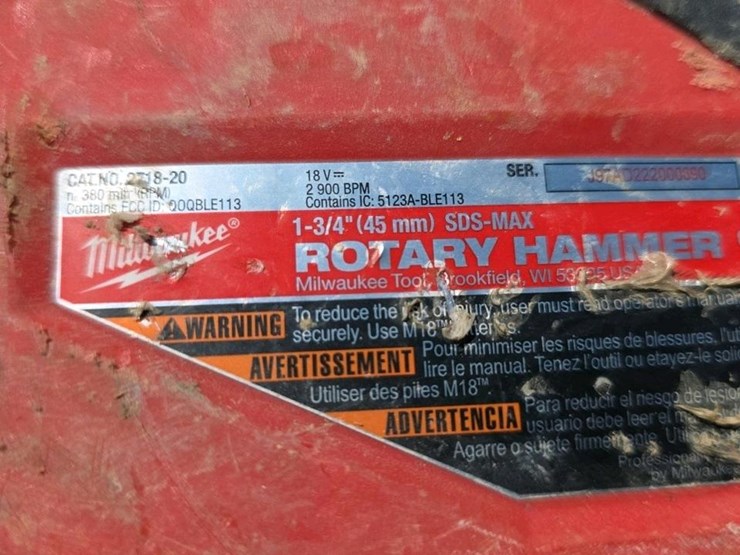 #112-•-milwaukee-1-3/4"-cordless-rotary-hammer-image-8