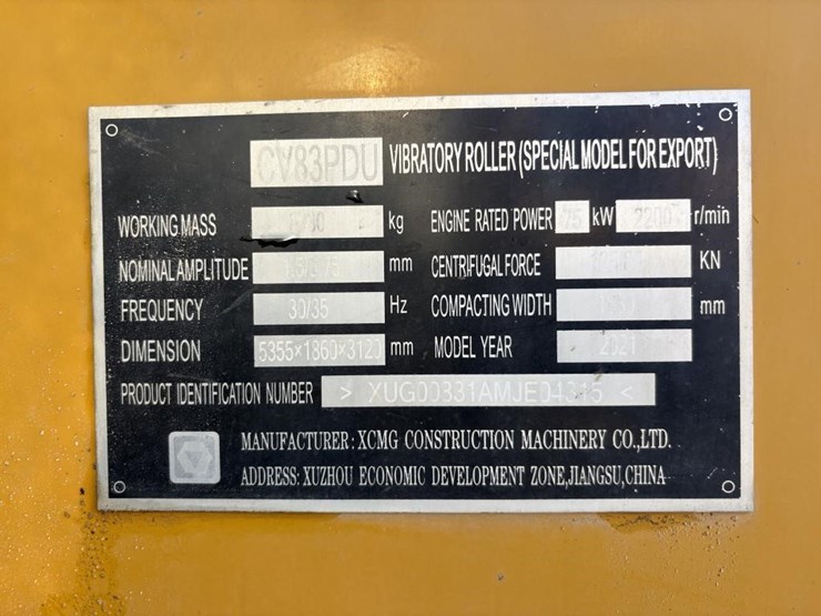 2021-xcmg-cv83pdu-vibratory-roller-image-28