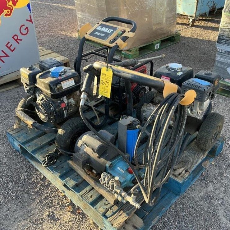 PALLET OF ASST PRESSURE WASHERS & PUMP