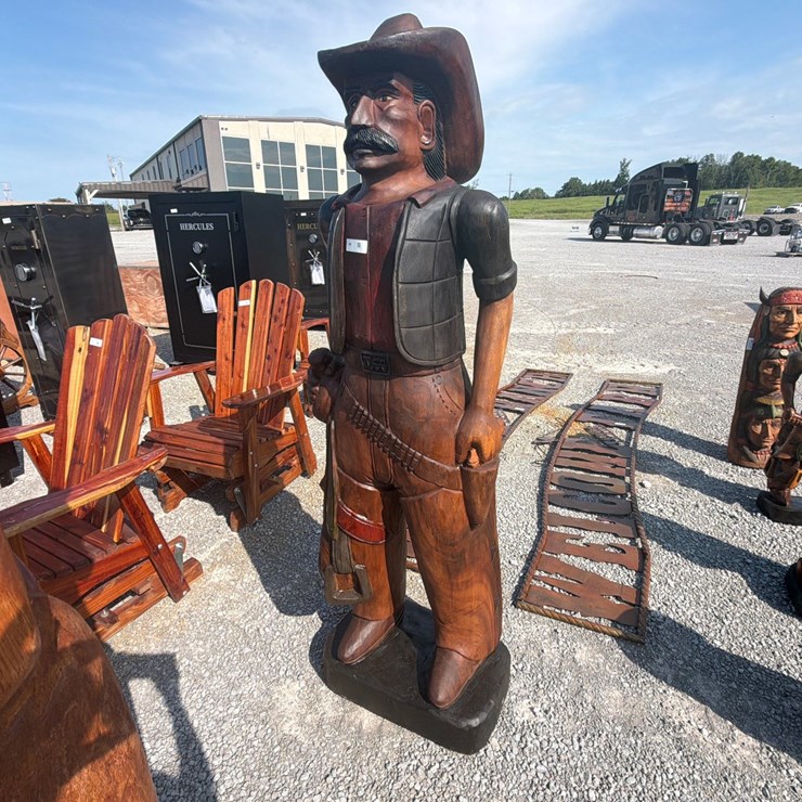 #60 • LARGE TEAKWOOD COWBOY