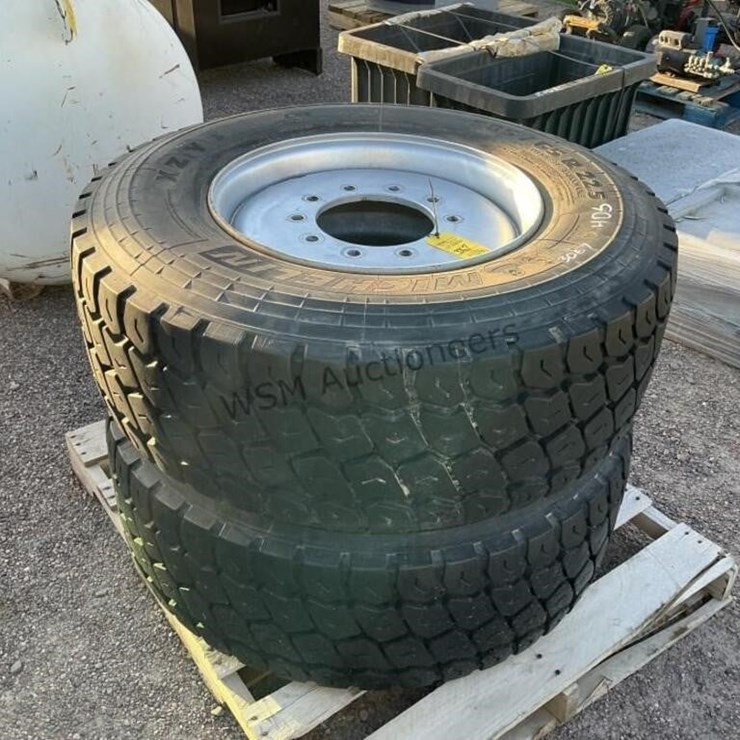 (2) TRUCK WHEELS & TIRES
