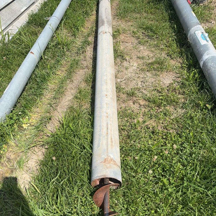 6" grain bin auger and pipe