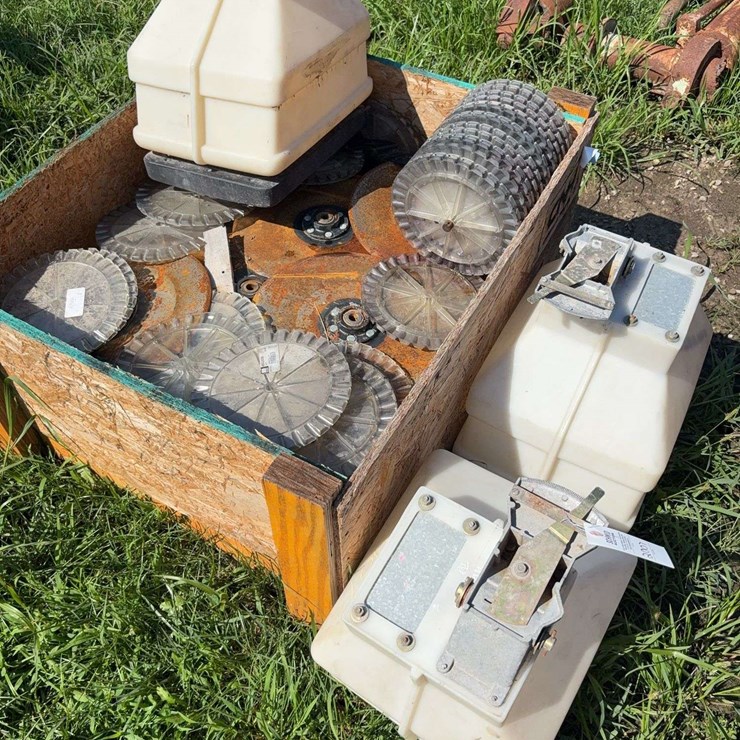 Case disc openers off of 2150 planter, seed disks, & 3 insecticide boxes