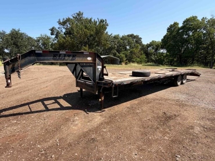 2009-elite-gooseneck-flatbed-trailer-image-1