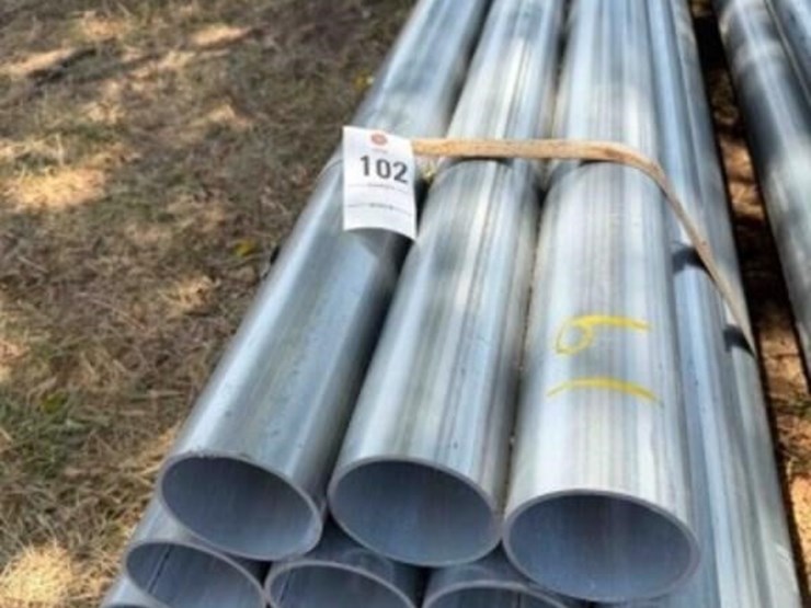 19-count--8'x4"-pieces-of-galvanized-tubing-image-1