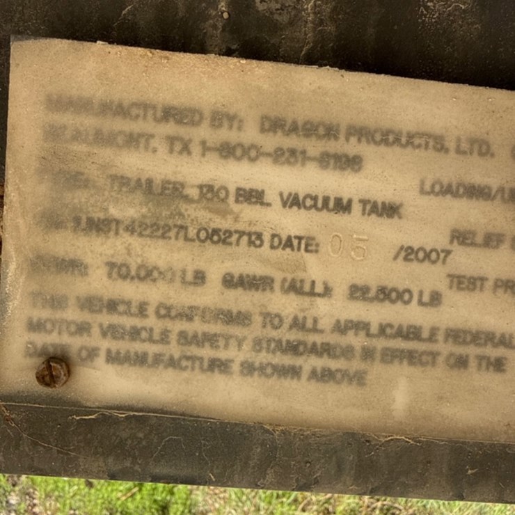 2007 DRAGON 130 BBL