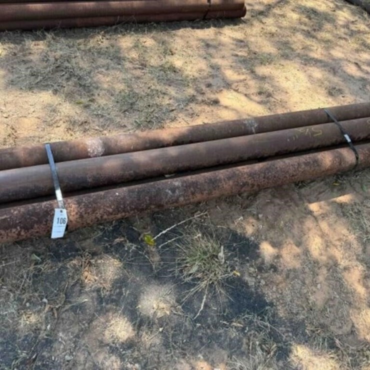 5 count- 8’ x 5 1/2” Steel Pipe