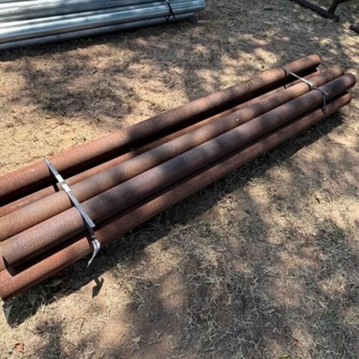 12 count- 8’ x 4 1/2” Steel Pipe