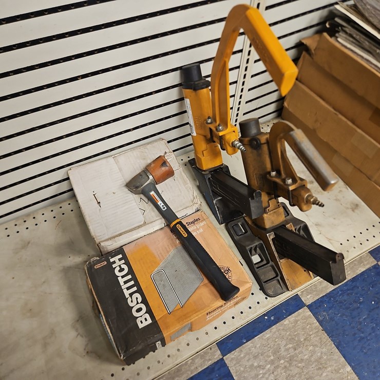 (2) BOSTITCH STAPLE GUNS WITH STAPLES