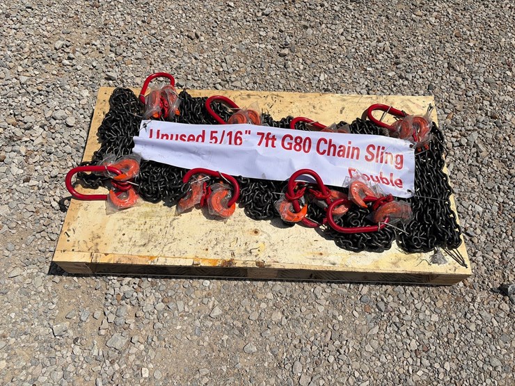 #59-•-8-unused-5/16”-7ft-g80-double-chain-slings-image-1