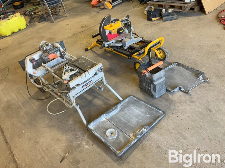 rigid-wet-tile-saw-&-dewalt-mitre-saw-image-3