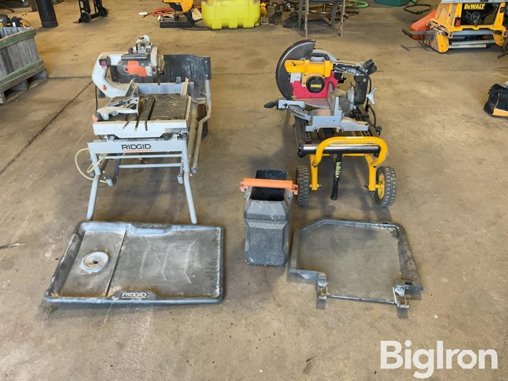 rigid-wet-tile-saw-&-dewalt-mitre-saw-image-2