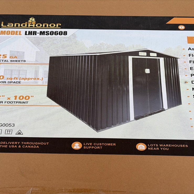 #52 • Unused Landhonor 6’ x 8’ Metal Shed