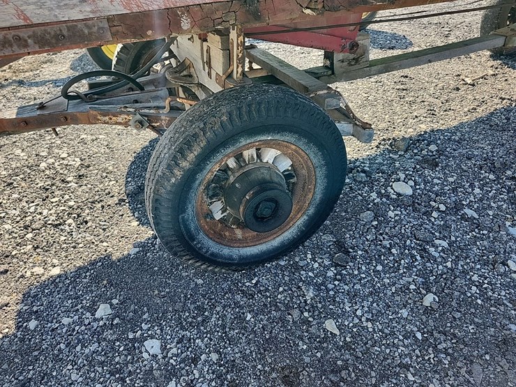 flat-rack-wagon-w/wood-running-gear,-hoist-image-4