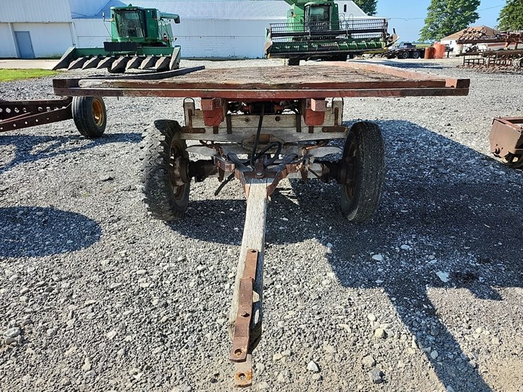 flat-rack-wagon-w/wood-running-gear,-hoist-image-15