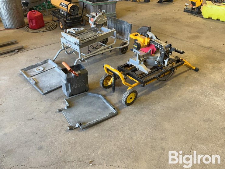 rigid-wet-tile-saw-&-dewalt-mitre-saw-image-1