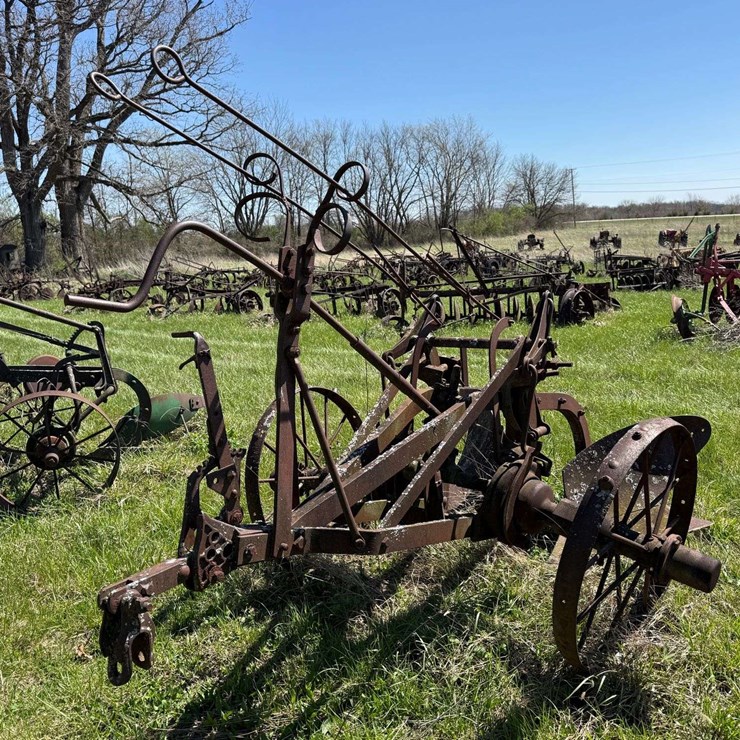 Oliver Two-Bottom Horse-Drawn Walking Plow with No. 3 Bottoms