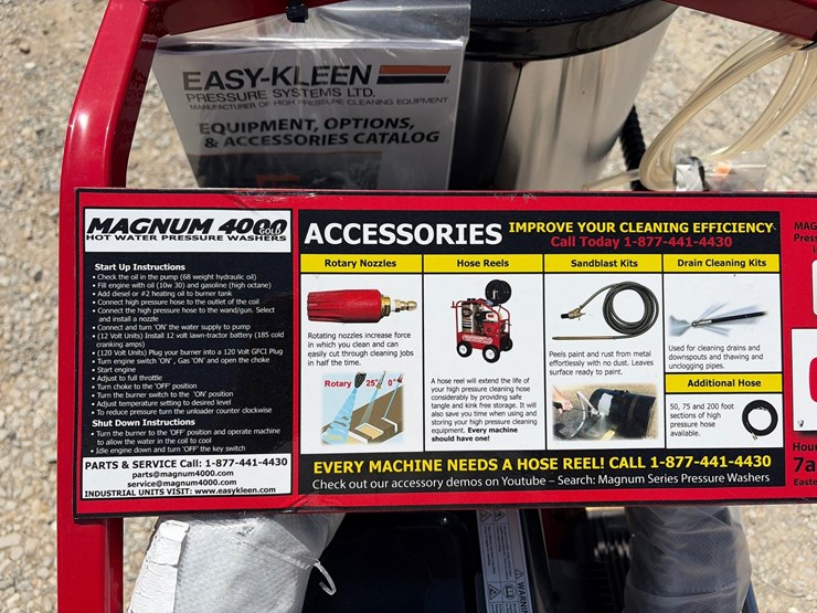 #57-•-unused-2026-easy-kleen-magnum-4000-hot-water-pressure-washer-image-4