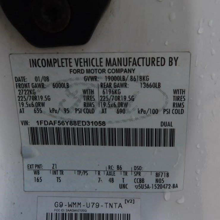 2008 FORD F550