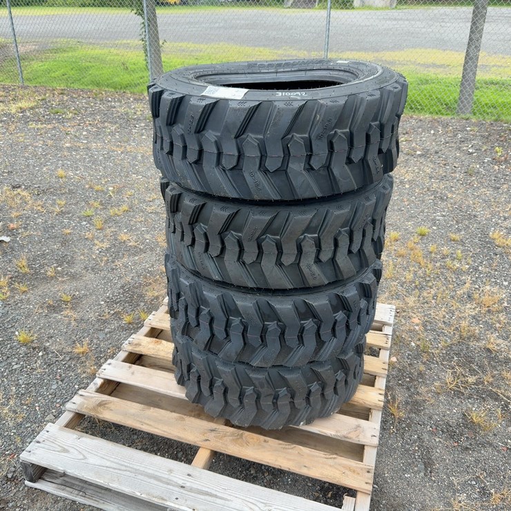 (4) 10-16.5 SKID STEER TIRES