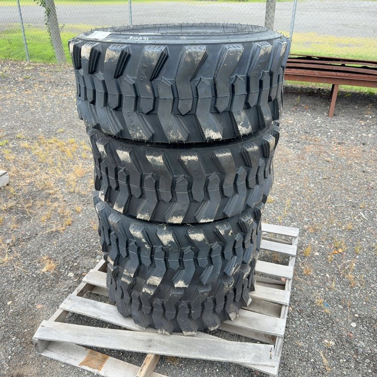 (4) 12-16.5 SKID STEER TIRES