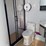 #1302-•-portable-bathroom-w/-shower-white/-black-frame-image-3