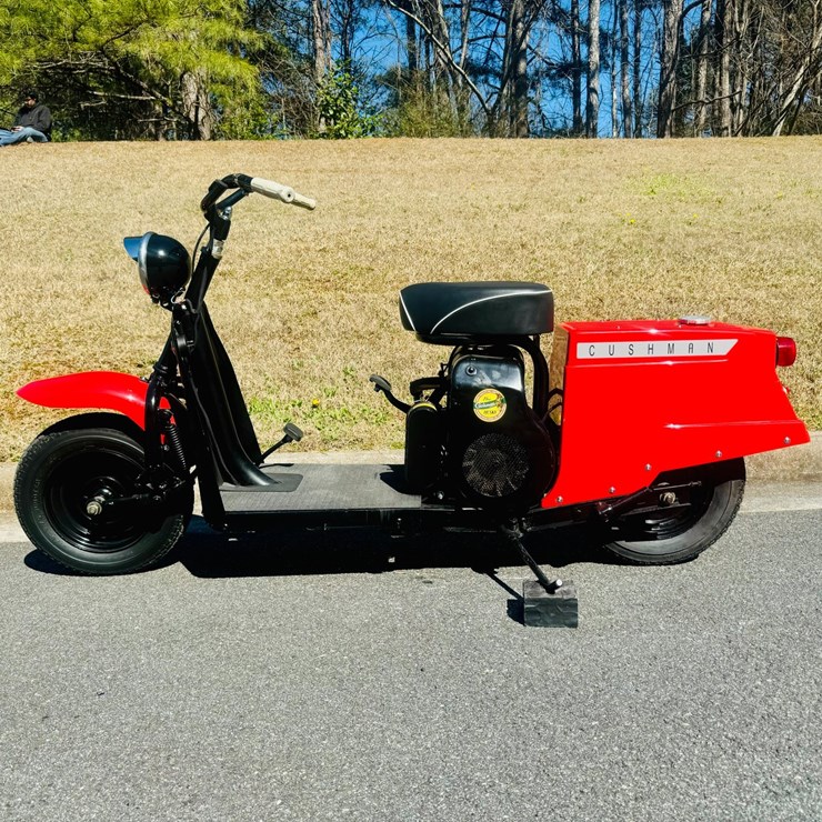 #136 • Offered at No Reserve | 1958 CUSHMAN HIGHLANDER STEP-THROUGH MODEL 721