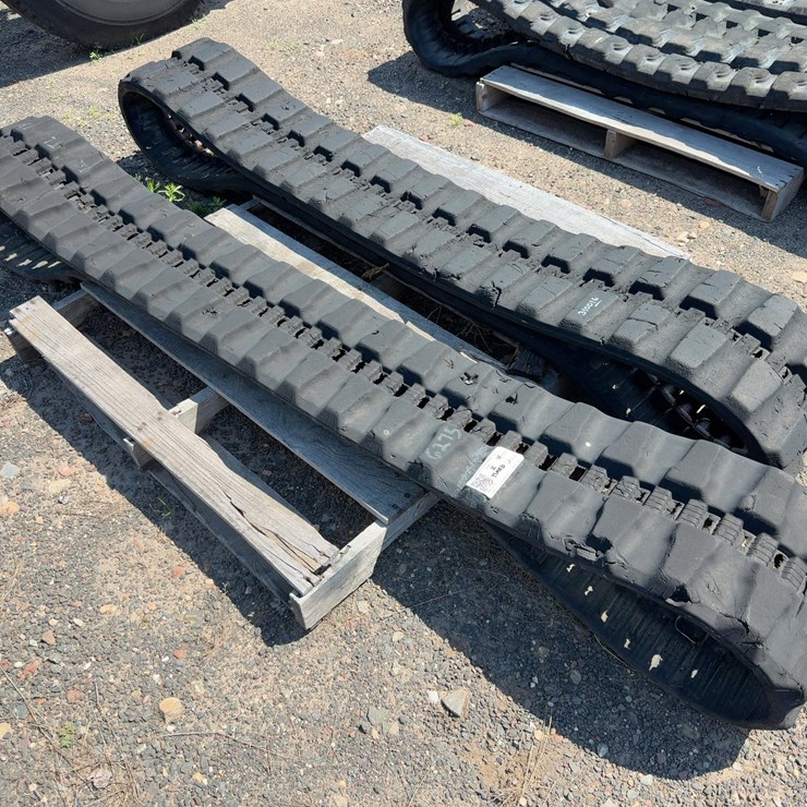 (2) RUBBER SKID STEER TRACKS