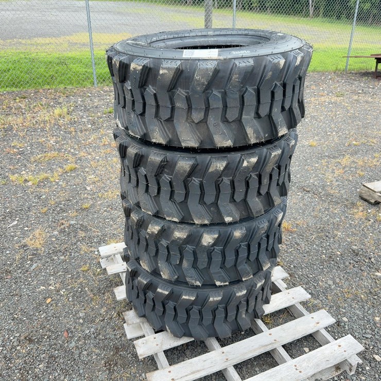 (4) 12-16.5 SKID STEER TIRES