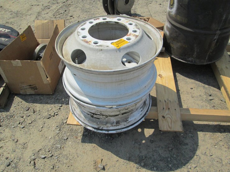 #53829-•-lot-of-(2)-23"x10"-10-hole-truck-rims-inv#53829-image-2