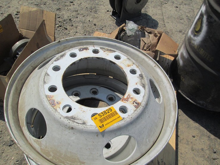 #53829-•-lot-of-(2)-23"x10"-10-hole-truck-rims-inv#53829-image-3
