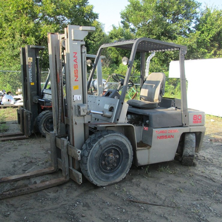#53862 • *INOP Nissan 80 8000lb Cushion Tire Forklift INV#53862