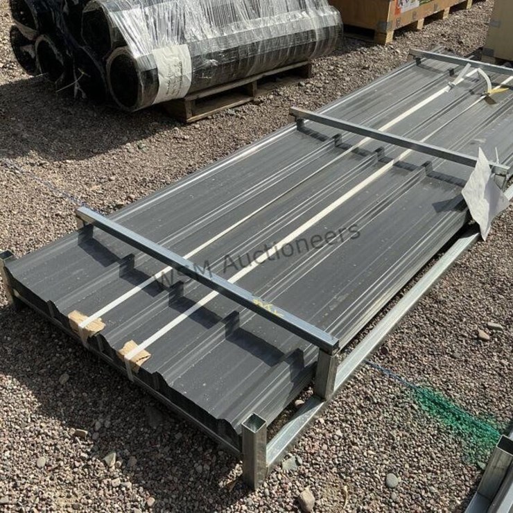(100) 10FT 25GA STEEL ROOF PANELS