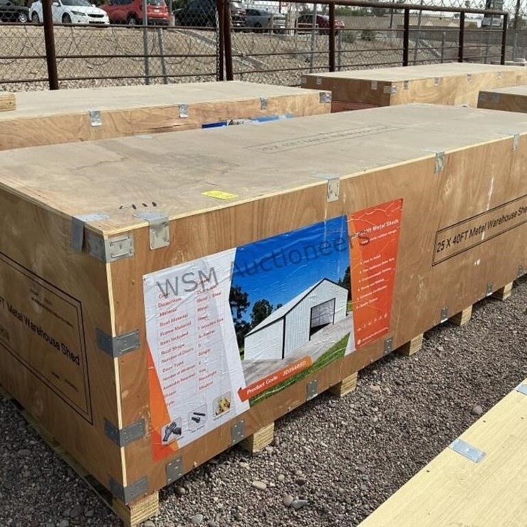 25FT X 40FT METAL WAREHOUSE SHED