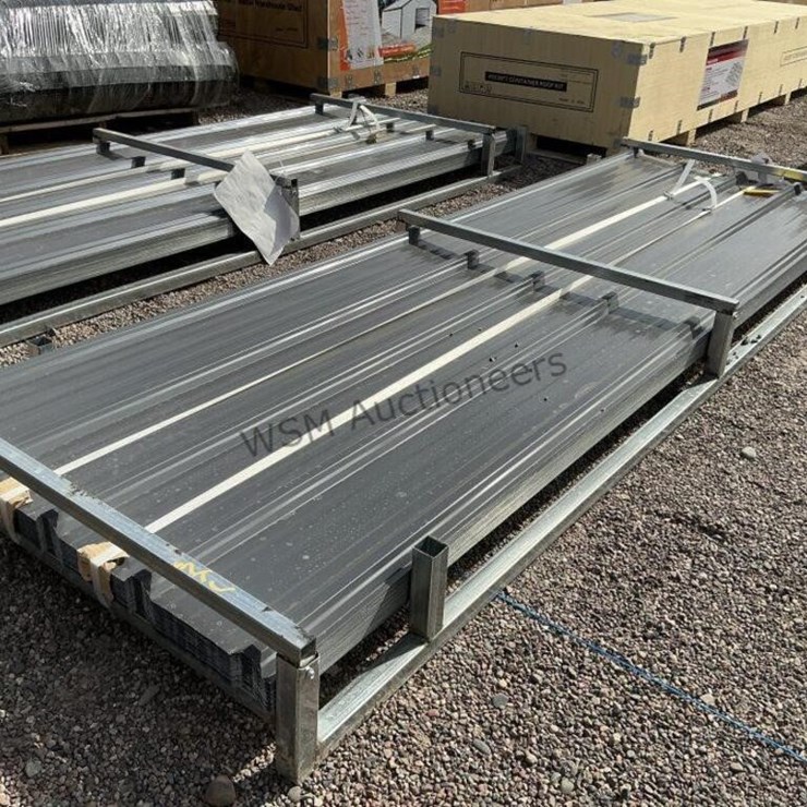 (100) 10FT 25GA STEEL ROOF PANELS