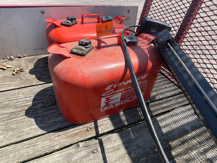 #2499-•-johnson-trolling-motor-and-(2)-boat-fuel-cans-image-2