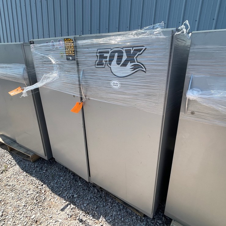 #2513 • (4) Metal Upright Storage Cabinets