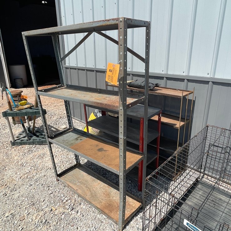 #2508 • (3) Metal Shop Shelves