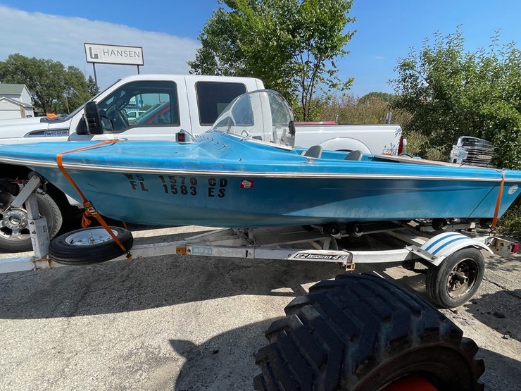 #1613-•-1958-hunter-14'-fiberglass-boat-(of)-image-2